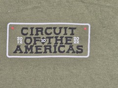 Circuit of the Americas Shirt Mens Medium Green Snake Track Racing Tee