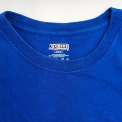 Vintage Russell Jerzees Classic Ringspun Cotton Blue T-Shirt Size Medium
