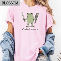 Funny Plumber Frog Vintage Retro Shirt Sweatshirt Sword Wrench Plumbing Gift
