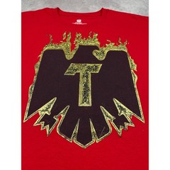 Tecate Cerveza Beer Promo T-Shirt Red Gold Foil Eagle Graphic Mens XXL Party