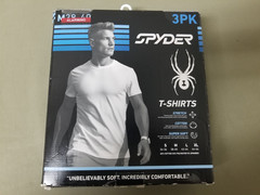 New Spyder Mens 3 Pack Soft Stretch T-Shirts.