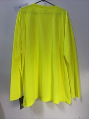 Dickies Men’s Long Sleeve Pocket Tee Cool & Dry Size 3XL Florescent Yellow NWT