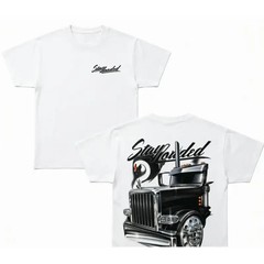 Stay Loaded Semi Truck Graphic Tee Summer Outfit 18 Wheeler Trucker Shirt