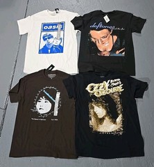 Ozzy Deftones Oasis Beabadoobee T-Shirt Lot 4pc SZ Medium (P)