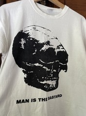 2004 Man Is The Bastard Skull T-shirt Spazz Charles Bronson