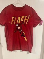The Flash Superhero T-shirt Red size Large
