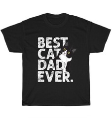 Best Cat Dad Ever Cats Kitten Pet Animal Lover Daddy Father Gift T-Shirt Unisex