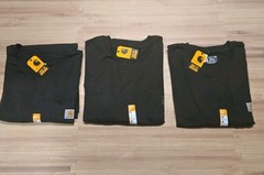 Lot of 3pcs Carhartt Mens Basic T-Shirt Green Pockets Loose Fit Big&Tall 2XL NEW