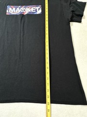 MARKET Men’s Black T-Shirt Size XL Graphic Logo Short Sleeve Crew Neck Tee NWT