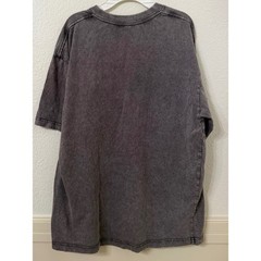 SHEIN Gray Acid Wash Graphic Tee Oversized Rose Halo Streetwear T-Shirt Large