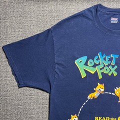 Rare VTG Rocket Fox Bandai Namco Game Promo T Shirt Size XL ShiftyLook Promo