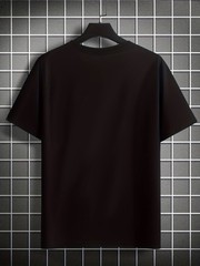 Men Retro Cassette Print T-Shirt – Casual Crew Neck, Slight Stretch, Summer Top❀