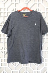 Ralph Lauren Shirt Mens XL Gray White Pony Casual Preppy Comfort Men