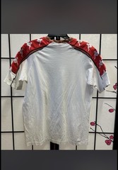 Kappa White Red Cotton Men’s Short Sleeve T-Shirt Logo Contrasting Trim
