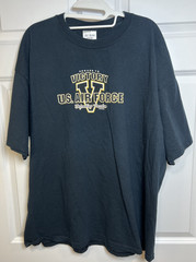7.62 Design Air Force T‑Shirt XXL Black Made in USA Military Graphic Tee