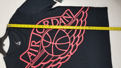 JORDAN 1 JUMPMAN WINGS OUTFIT SHIRT + SHORTS SET WHITE BLACK INFRARED (SIZE XL)