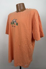 Life Is Good Shirt Mens XL Orange Short Sleeve T-shirt Mountain Climbing Hiking