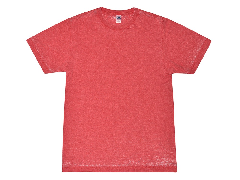 Ruby Acid Wash Burnout T-shirts Adult S-3XL 50/50 Cotton/Polyester Blend