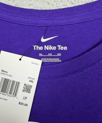 Nike T Shirt Men’s 3XL Purple Swoosh Short Sleeve Crew Neck NWT