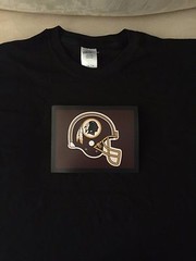 Redskins LED Shirt NFL Sound-Activated Lights Up LED T-Shirt ALL SIZES Wireless