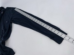 The Normal Brand Pocket T-Shirt Long Sleeve M Navy Cotton Poly Rayon YGI U4-104