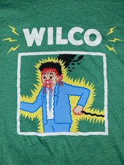 WILCO Band Green Electrocution Man Rare! Concert T Shirt BL1383