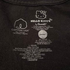 Hello Kitty Tokyo Speed Racing Shirt Large Black Cotton JDM Anime Cyberpunk Tee