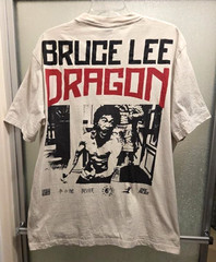 BRUCE LEE DRAGON T SHIRT SHOE PALACE MENS XL DOUBLE SIDED PHOTO PRINT RARE