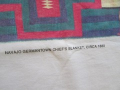 Jack Silverman Collection Santa Fe T Shirt Navajo Germantown Chief’s Blanket L