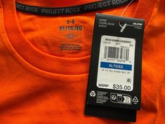 Under Armour Project Rock Brahma Bull Orange T-Shirt Men’s Sz L/ XL/ 2XL/ 3XL