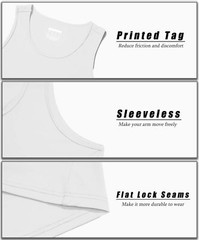 Men’s Tank Tops Sleeveless Muscle Tee Gym Bodybuilding Athletic Workout Casual T