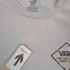 VANS Shirt Adult Medium White Casual Outdoors Lightweight Skating Classic Mens