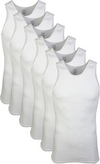 Men’s Sleeveless A-Shirt Tank Undershirts Multipack Cotton Basics
