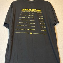 Star Wars T-Shirt The Force Awakens Movie Galaxy Premiere Collection Large