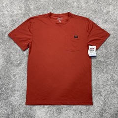 Dickies Pocket Tee T Shirt Mens Medium Polyester Short Sleeve Burnt Orange UPF