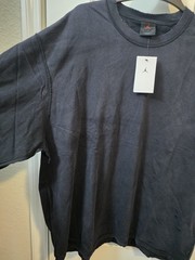 Nike Air Jordan Long Sleeve ‘Distressed Look’ T-Shirt Black/Red Men’s XXL NWT