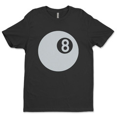 DTF Eight Ball/ Custom Unisex Soft Style T-Shirts, Next Level- Cotton