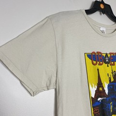 Obey Krushin Worldwide T Shirt Mens Large Fog Cream Graphic Worldwide Propaganda