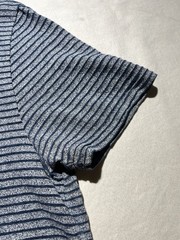 RRL Double RL Ralph Lauren Henley T Shirt Striped Indigo Knit S/S Size Small