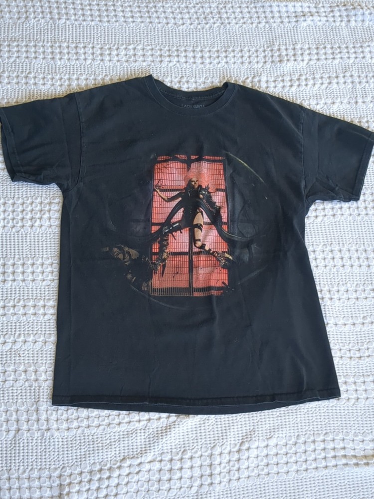 Lady Gaga Chromatica 2020 Graphic T-Shirt Adult Size Large Music Black Tee