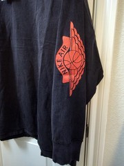Nike Air Jordan Long Sleeve ‘Distressed Look’ T-Shirt Black/Red Men’s XXL NWT