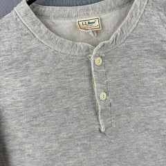 Vintage LL Bean River Driver Shirt Mens Large Wool Two Layer Henley Made in USA
