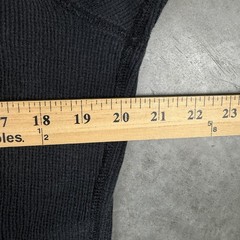 Buck Mason T Shirt Mens Small Black Faded Thermal Ribbed Preowned
