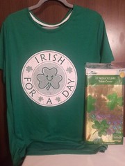 Way To Celebrate St. Patrick’s Day Irish For A Day Shirt & Plastic Table Cover