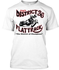 District 36 Flattrack Racing T-Shirt Made in the USA Size S to 5XL