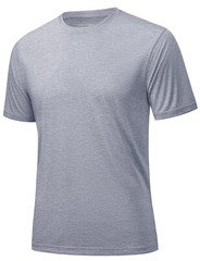 Mens Short Sleeve Athletic Shirt Gym Workout Runing Performance Dry Fit Casual T