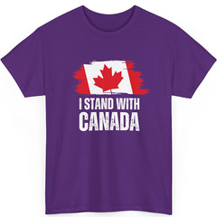 I Stand With Canada America Canadian USA Flag Unisex T-Shirt