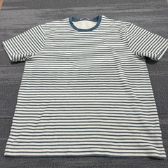Mr P. Porter Shirt Mens Large White Cotton Crewneck Textured Knit Short Sleeve