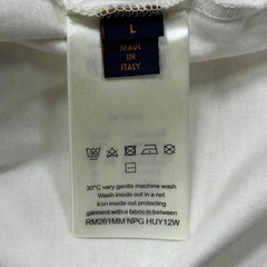 Louis Vuitton LV Monogram Logo Short Sleeve Cotton Crewneck T-Shirt White Size L