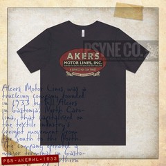 Akers Motor Lines 1933 Vintage Men’s T-Shirt